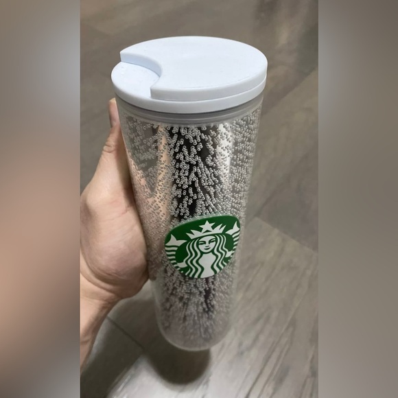 Starbucks Silver White Bubble Hot Cold Cup Tumbler Insulated 2020 Release NWT - Picture 11 of 15
